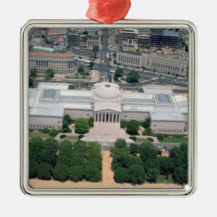 Aerial view of the National Gallery of Art Metal Ornament