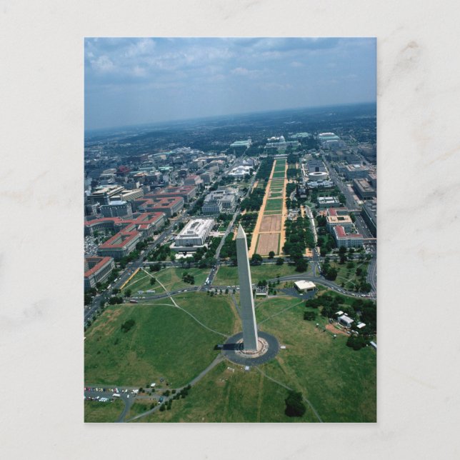 Aerial view of the National Mall Postcard (Front)