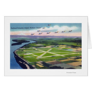 Aerial View of the Portland-Columbia Airport