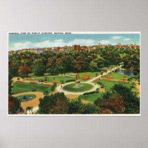 Aerial View of the Public Gardens # 2 Poster