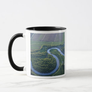Aerial view of the Red River of the North Mug