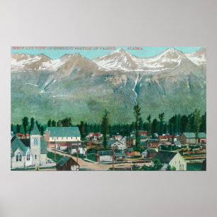 Aerial View of the Resident Area of the City Poster