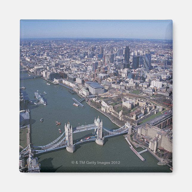 Aerial View of the River Thames Magnet (Front)