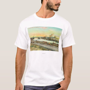 Aerial View of the San Pedro Harbour T-Shirt