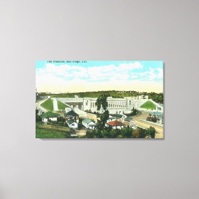 Aerial View of the StadiumSan Diego, CA Canvas Print (Front)