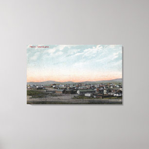 Aerial View of the Town 17 Canvas Print