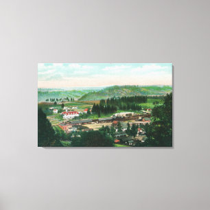 Aerial View of the TownColfax, CA 2 Canvas Print