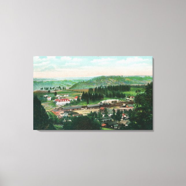 Aerial View of the TownColfax, CA 2 Canvas Print (Front)