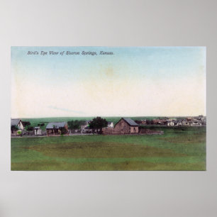 Aerial View of the TownSharon Springs, KS Poster