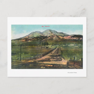 Aerial View of the Valley and Mt. Shasta Postcard