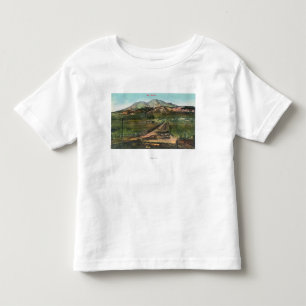 Aerial View of the Valley and Mt. Shasta Toddler T-shirt
