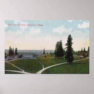 Aerial View of the Vancouver Barracks Poster