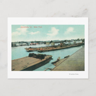 Aerial View of the Waterfront Postcard