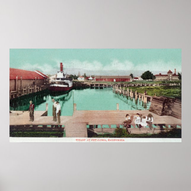 Aerial View of the WharfPetaluma, CA Poster (Front)