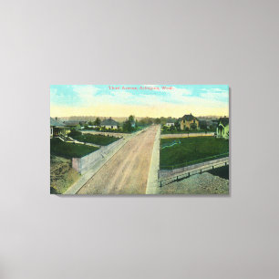Aerial View of Third Avenue Canvas Print