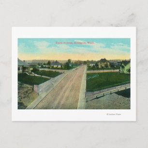 Aerial View of Third Avenue Postcard