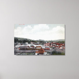 Aerial View of Town 2 Canvas Print