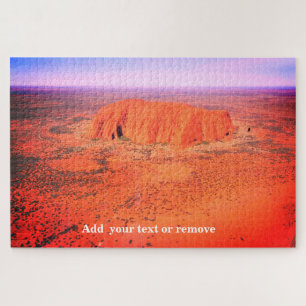 Aerial view of Uluru, or Ayers Rock, Australia, Jigsaw Puzzle