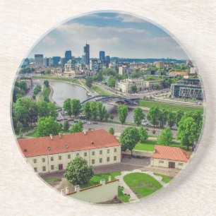 Aerial view of Vilnius, Lithuania Coaster
