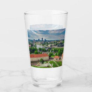 Aerial view of Vilnius, Lithuania Glass