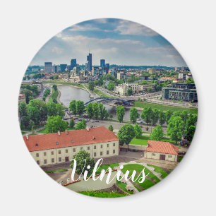 Aerial view of Vilnius, Lithuania Magnet
