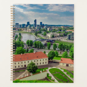 Aerial view of Vilnius, Lithuania Planner