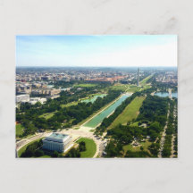 Aerial View of Washington DC National Mall and Mon