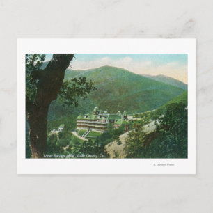 Aerial View of Witter Springs Hotel Exterior Postcard