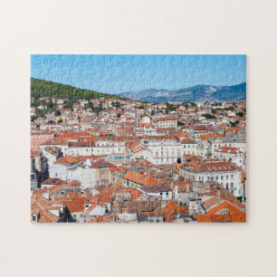 Aerial view on Split city - Dalmatia, Croatia Jigsaw Puzzle