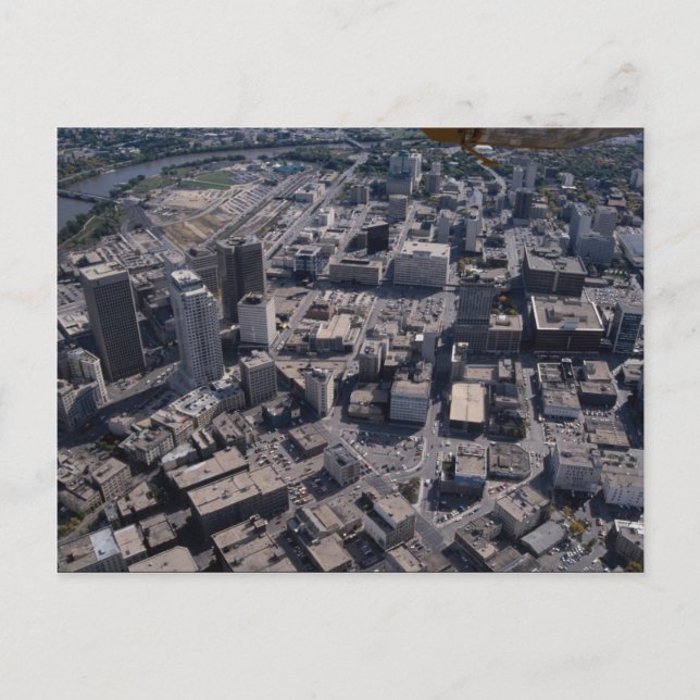 Aerial view, Winnipeg, Manitoba, Canada Postcard (Front)