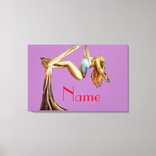 Aerial yoga fitness Thunder_Cove Canvas Print (Front)