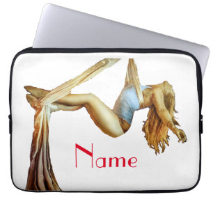 Aerial yoga fitness Thunder_Cove Laptop Sleeve
