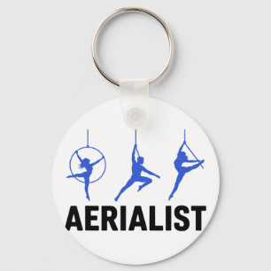 Aerialist Aerial Silk Yoga Gymnasts Acrots Trapeze Keychain
