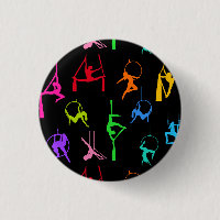 Aerialist Aerial Silks Lyra silhouettes rainbow
