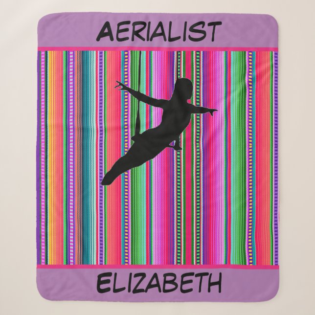 Aerialist Aztec Trapeze Sherpa Blanket (Front)