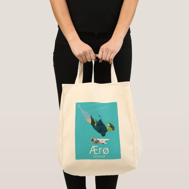 Ærø, Denmark Map travel poster Tote Bag (Front (Product))