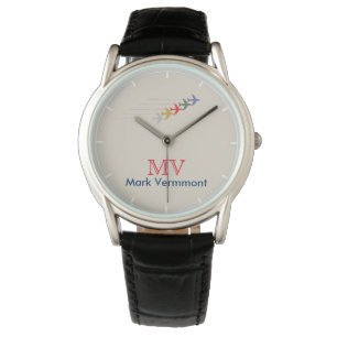 aero style cool stylish men watch with his name