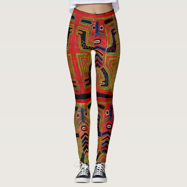 Aerobic exercise tights colourful (Front)