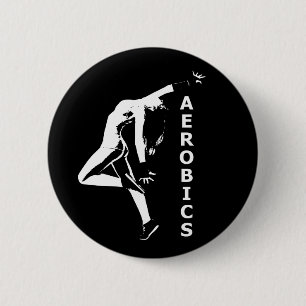 Aerobics 2 Inch Round Button