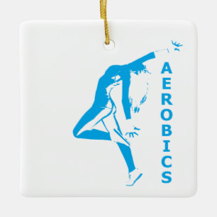 Aerobics Ceramic Ornament