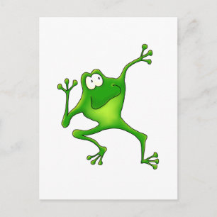 Aerobics Frog Postcard