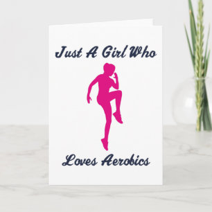 Aerobics Girl Saying Gymnastics Gift Card