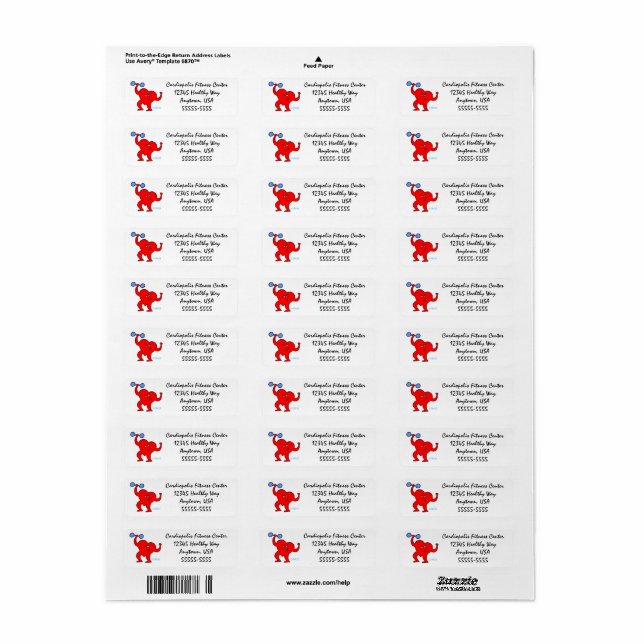 Aerobics Instructor Cardio Fitness Heart (Full Sheet)