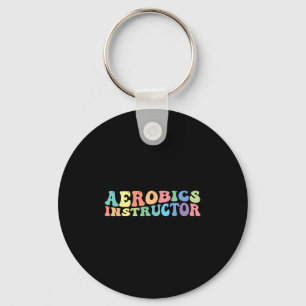 Aerobics Instructor Exercise Fitness Keychain