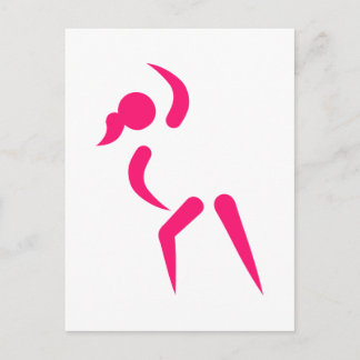Aerobics logo postcard