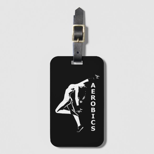 Aerobics Luggage Tag (Front Vertical)