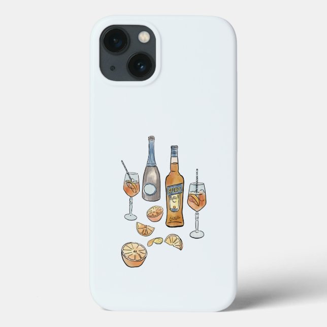 Aérol italien Spritz aquarelle coque iphone ipad (Verso)
