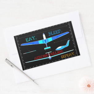 Aeromodelling Airplane Design Sticker