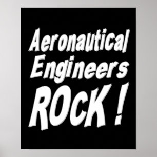 Aeronautical Engineers Rock! Poster Print