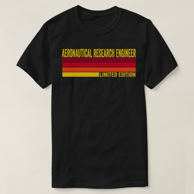Aeronautical Research Engineer T-Shirt (Design Front)